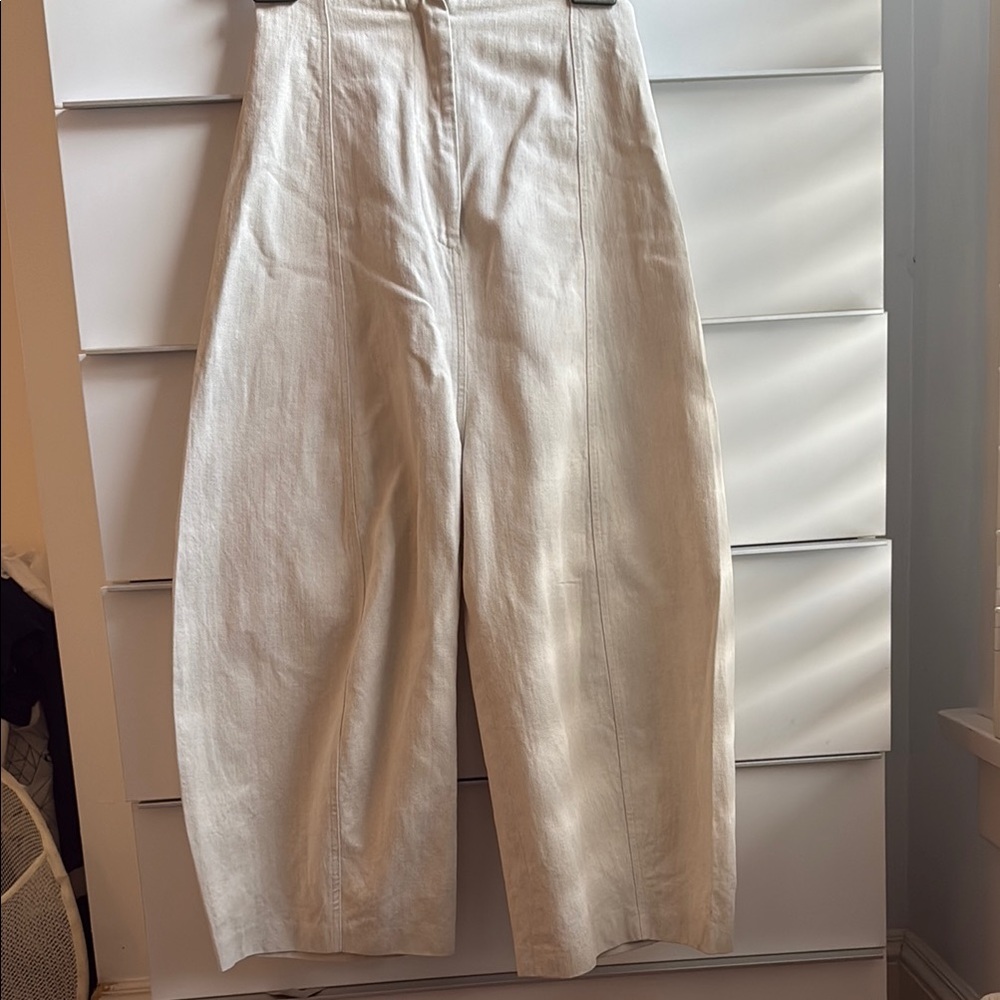 Caron Callahan Cream Ankle Pants
